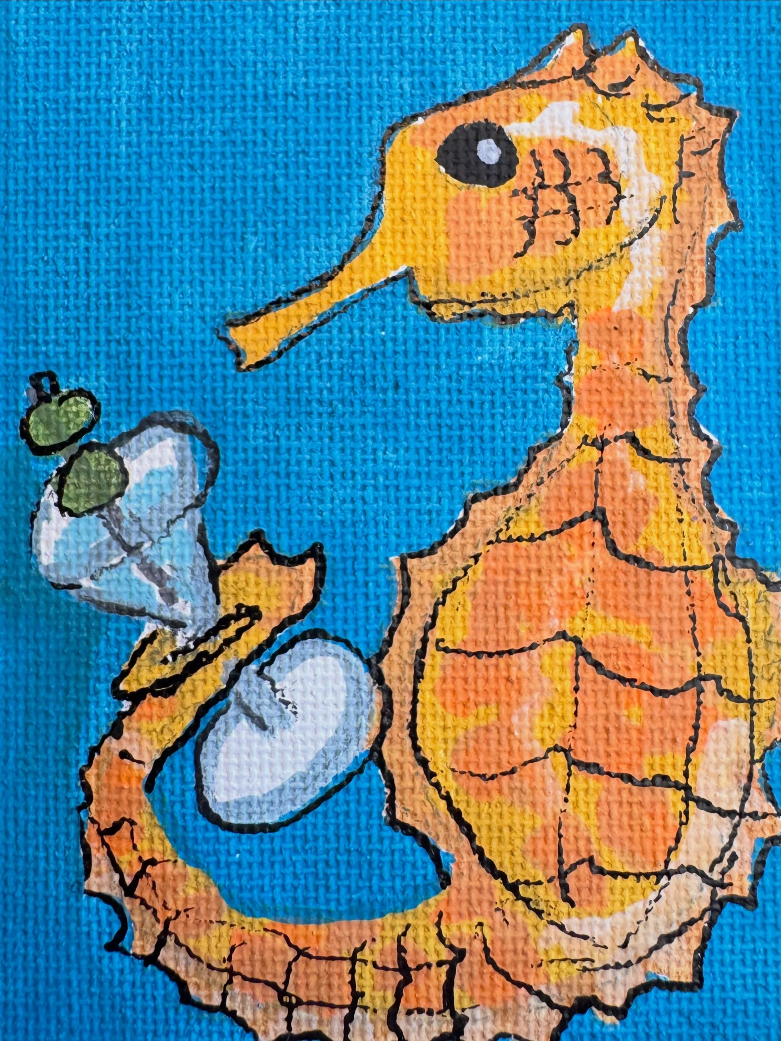 It&rsquo;s always happy hour somewhere&hellip; #seahorse #tinyart