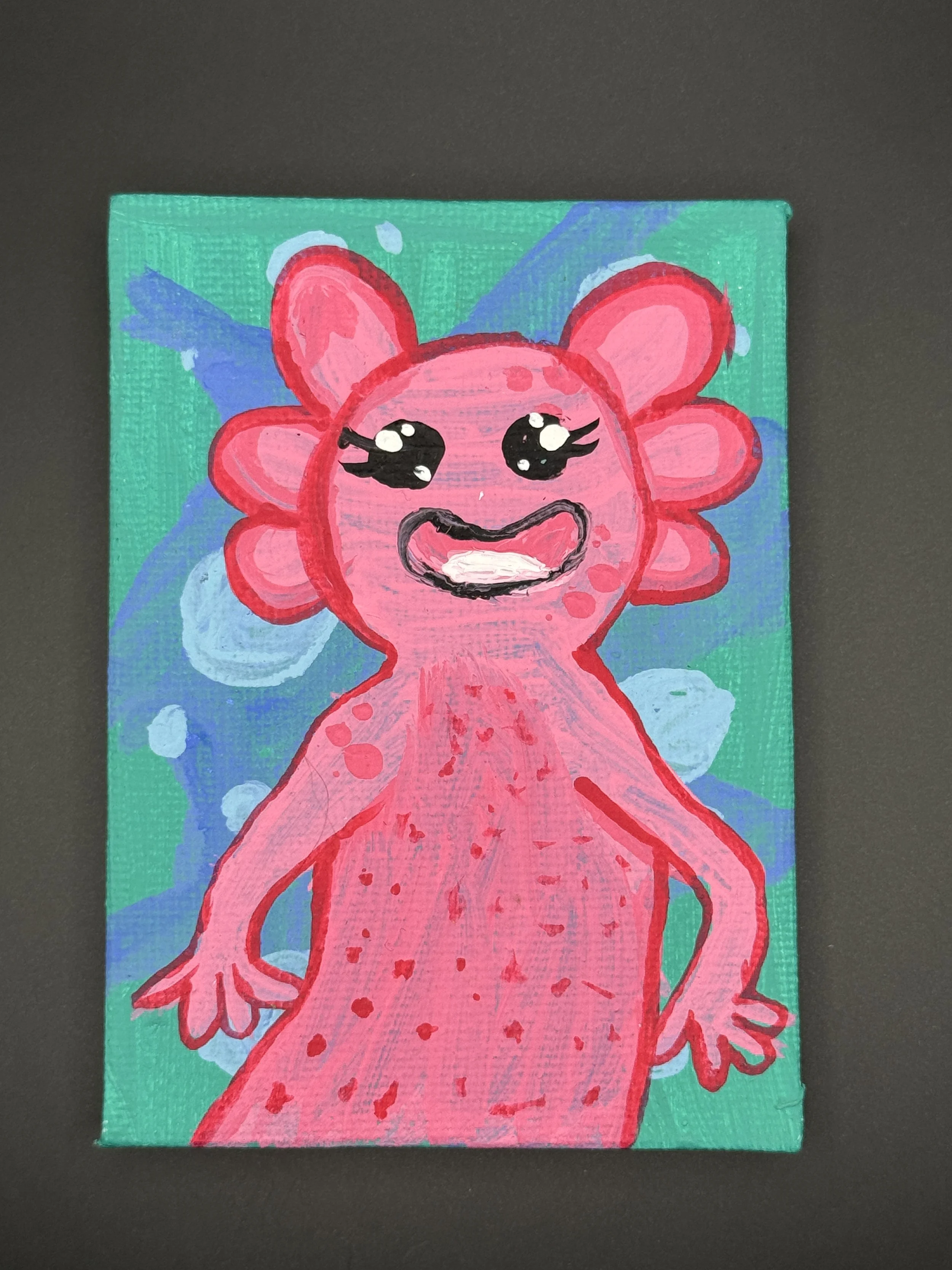 Mini Axolotl Painting