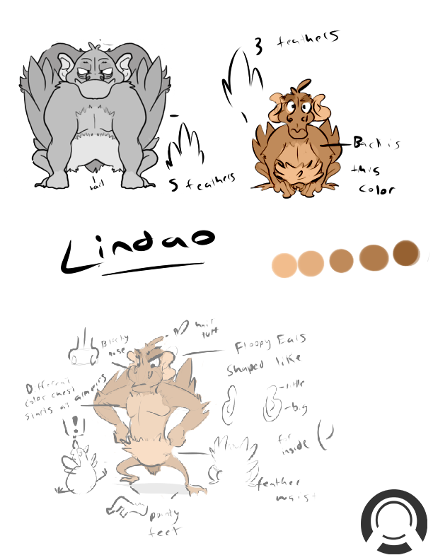 Concept art for Lindao. Lindao is the eldest son of the past Wugoy leader and current leader (main elder) of the Wugoys