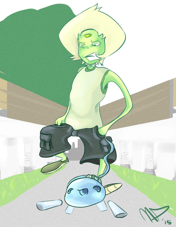 Adding in some of the details of the BG (buildings, grass, and ground)