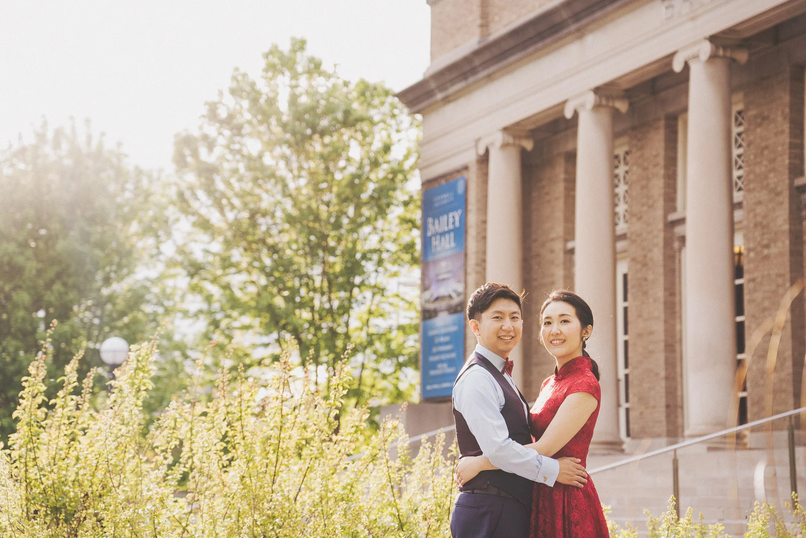 Cornell University engagement photo