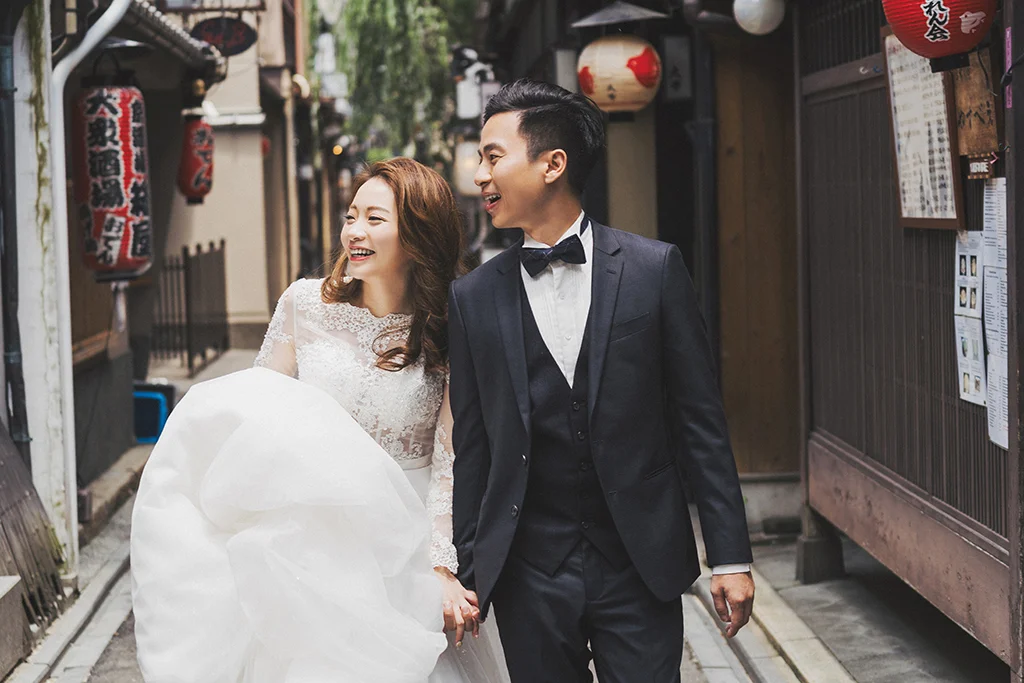 京都婚紗｜海外婚紗｜高瀨川、先斗町、鴨川、祇園｜Monica+Eric 上篇