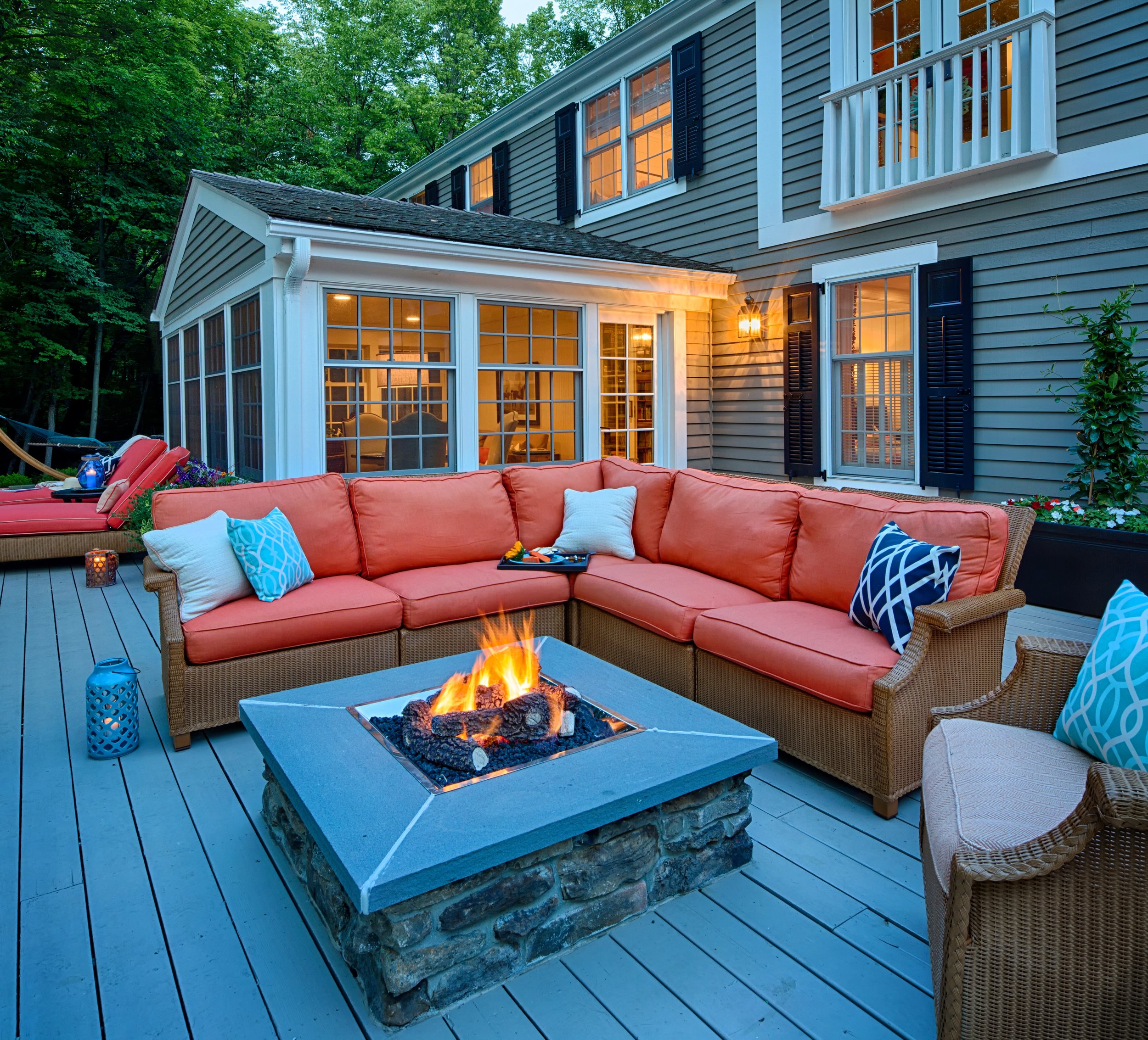 Blog Mom S Design Build, Can You Put A Fire Pit On Wood Deck