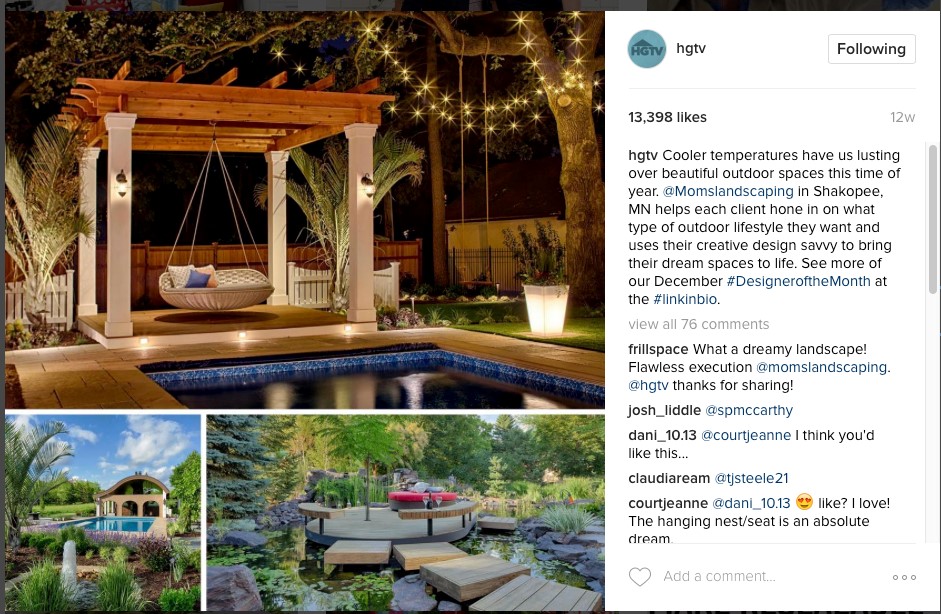 Photo by HGTV via instagram.com