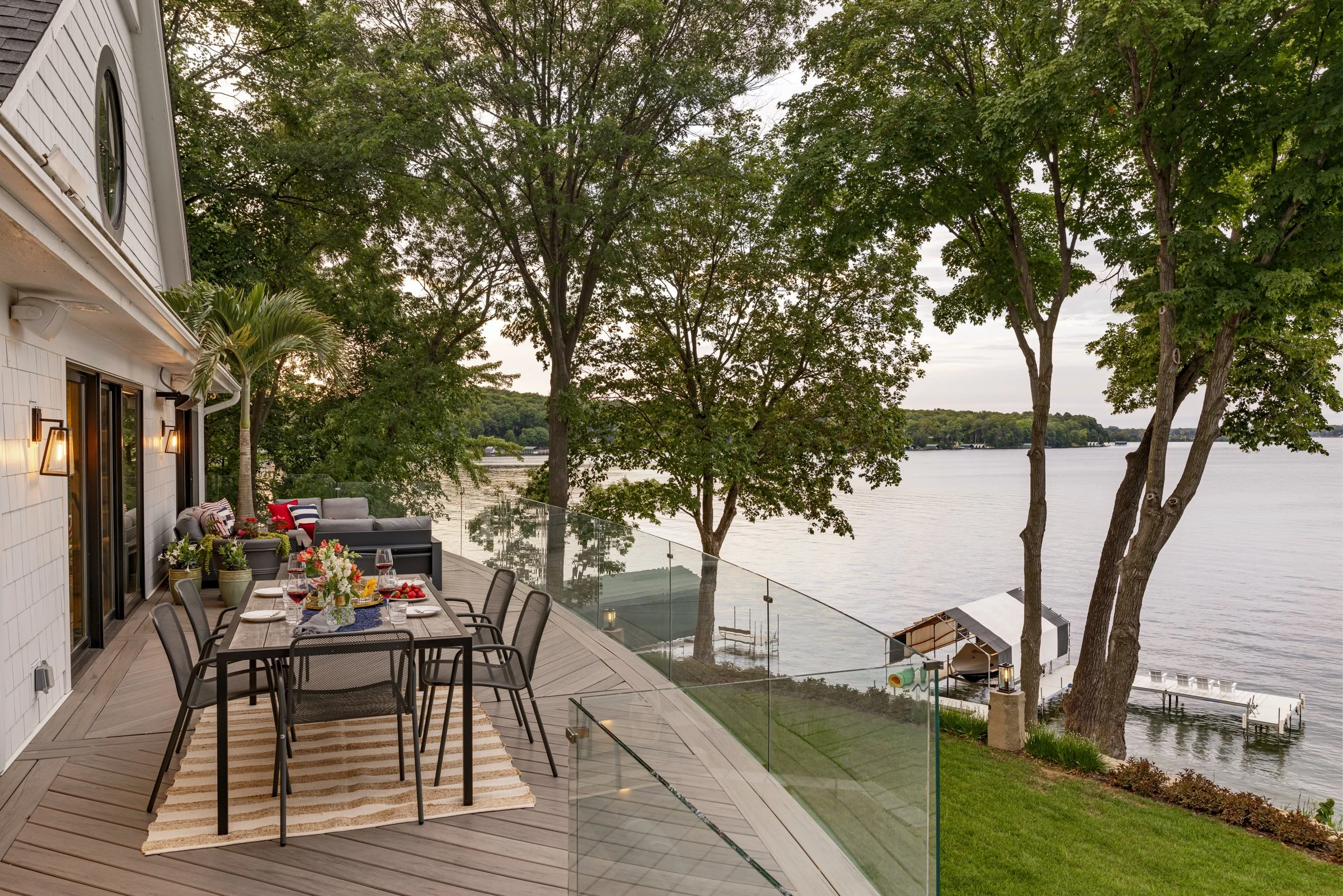 Mom's Design BuildLake backyard and driveway renovation