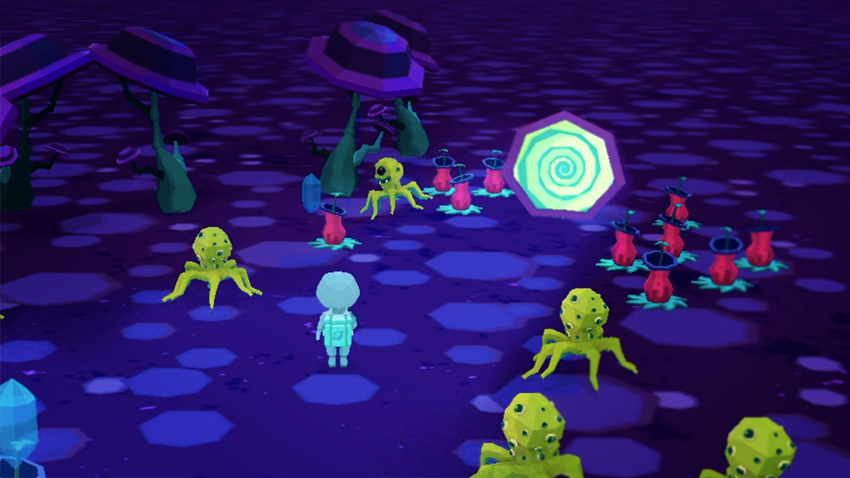 Space Themed Character and Environment in-game asset test render