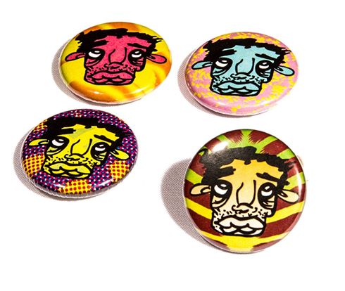set of 4 buttons