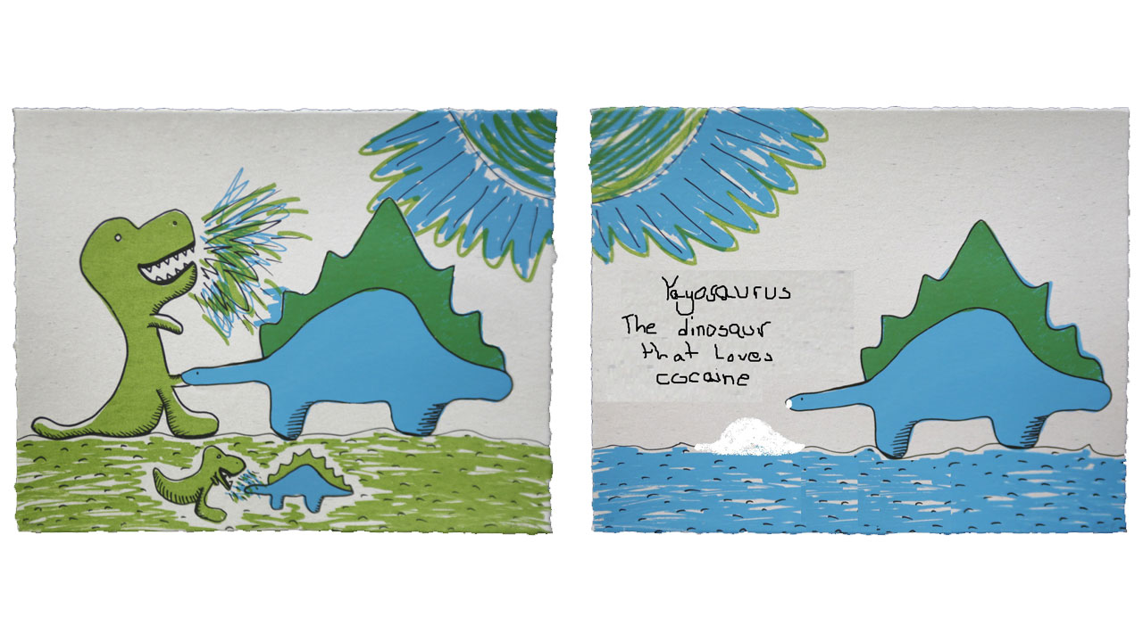 Parodies of artwork by Daniel Rolnik.