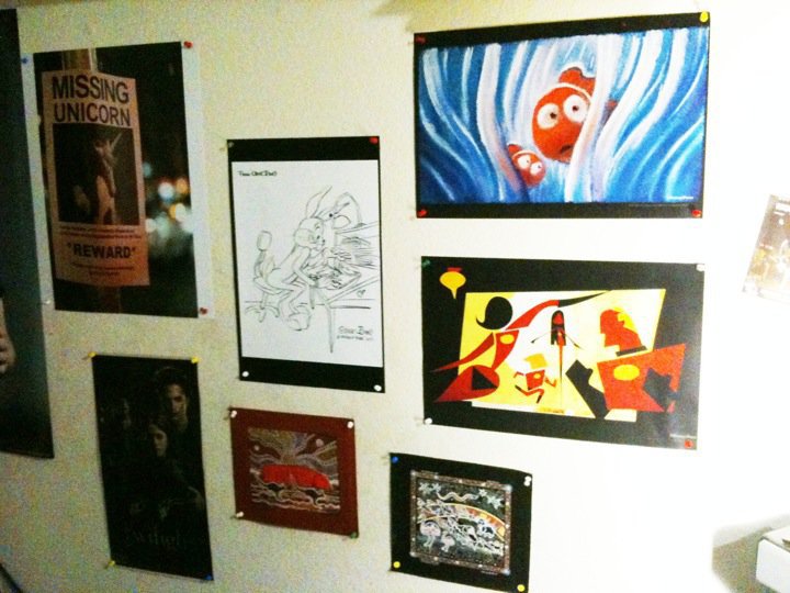 The two Pixar graphics on the right and the one of Bugs Bunny are issues of PRESS Magazines.