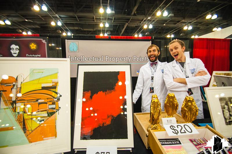 Daniel Rolnik (L) & Ryan McIntosh (R) of Intellectual Property Prints at DesignerCon 2013 - Photo by Smog City LA