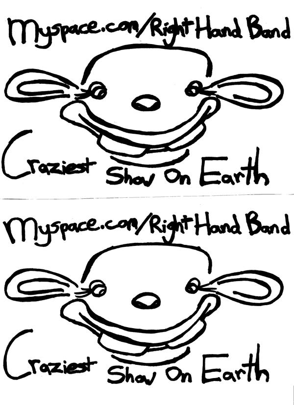 My favorite flyer that I designed for the band.