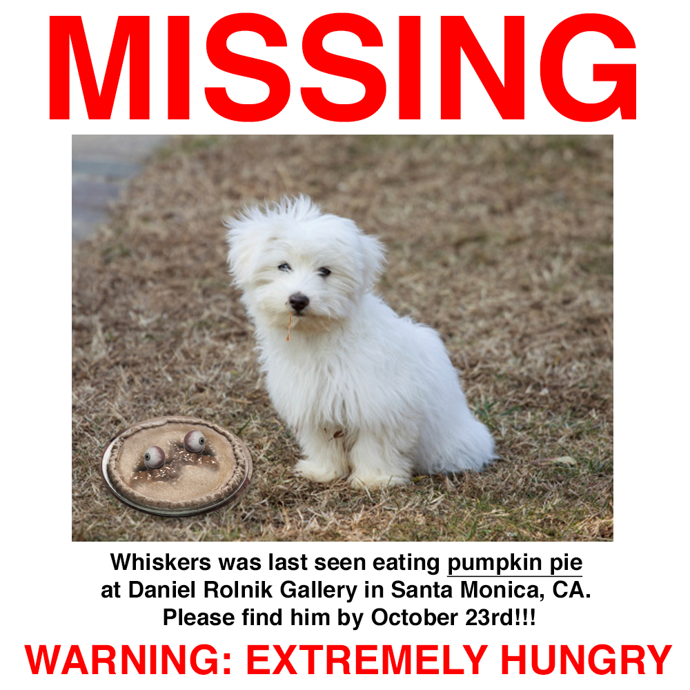 Original email for "Pumpkin Pie" exhibit (OCt. 2014)