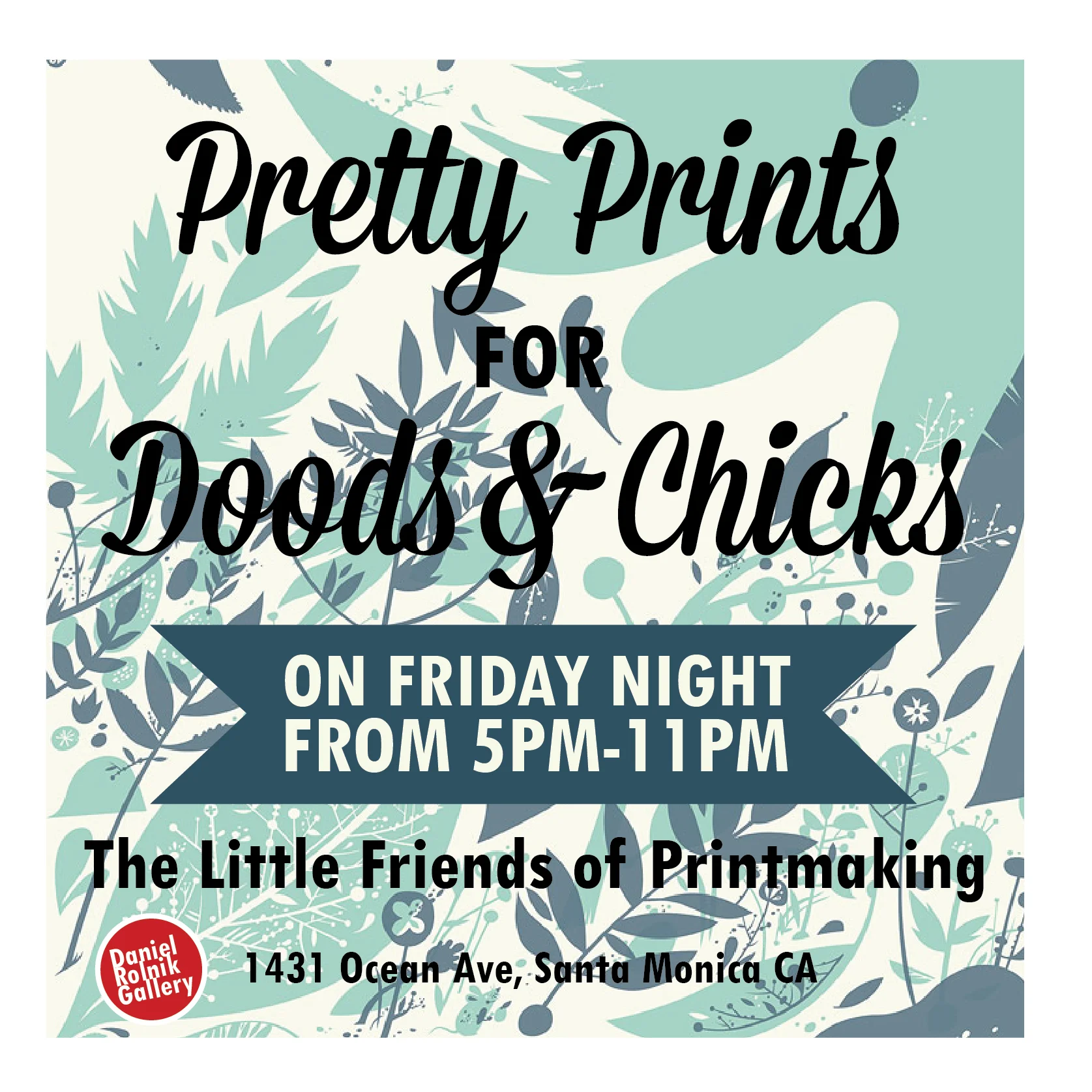 Flyer designed by Jamie Polancic for LFOP pop-up (Dec. 2014)