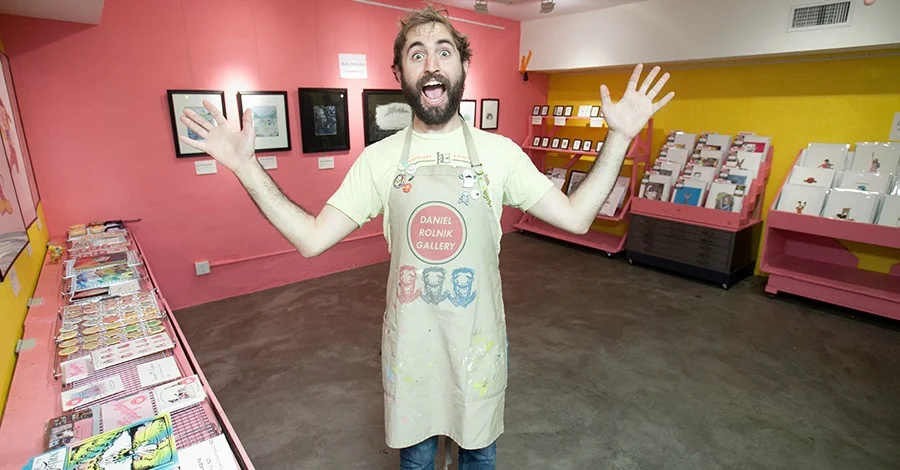 KCET - "Inside Daniel Rolnik's Friendly and Affordable Art Gallery"
