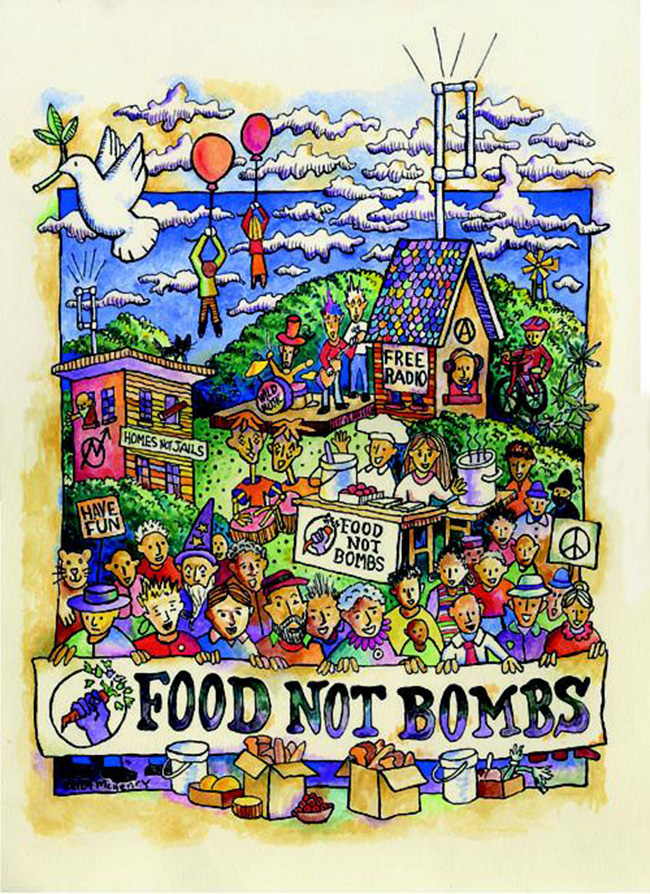 "Food Not Bombs" (poster) by Keith McHenry