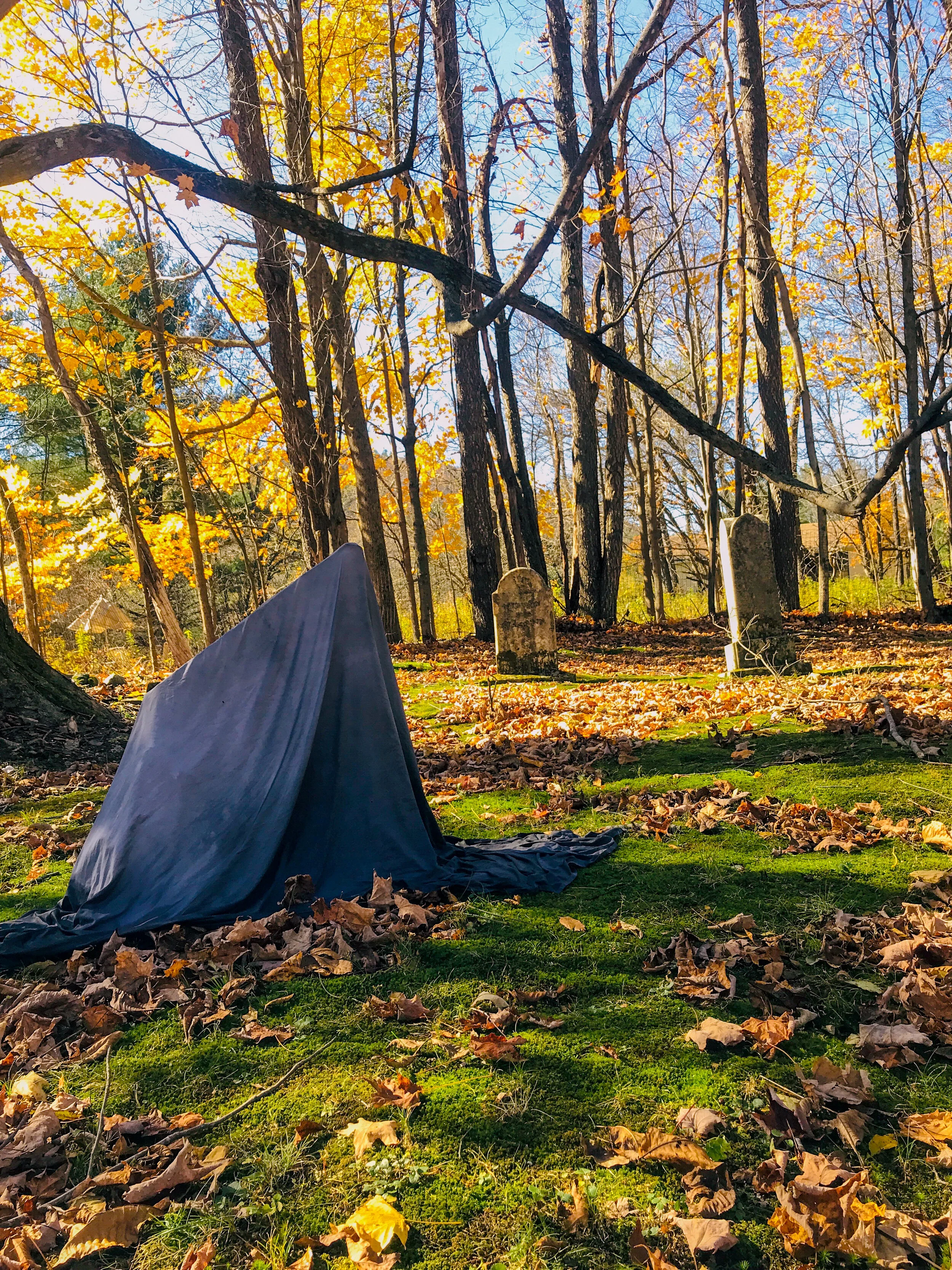 Eurydice: Draped Gravestone by Alex Wolkowicz