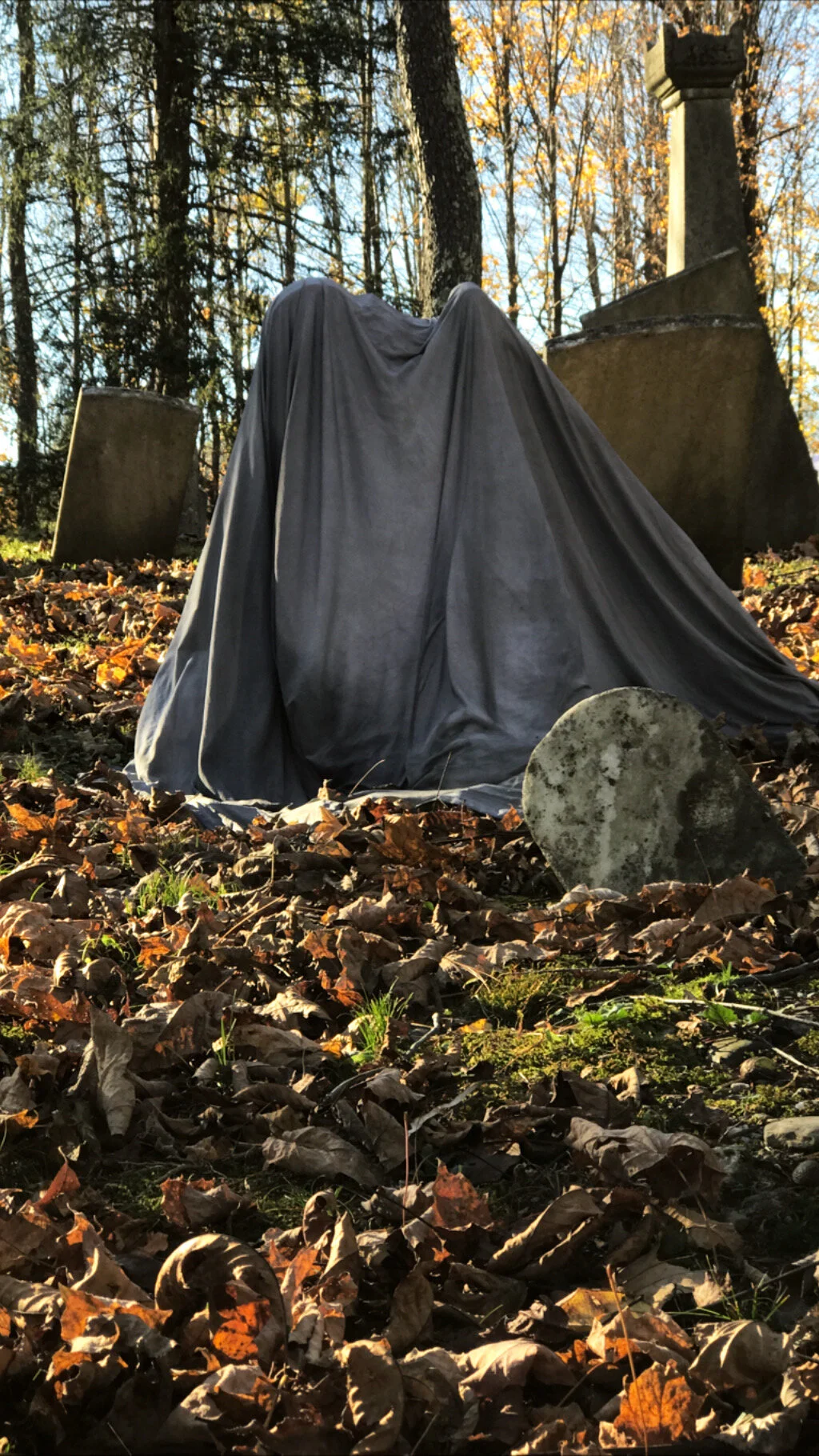 Eurydice: Draped Gravestone by Alex Wolkowicz