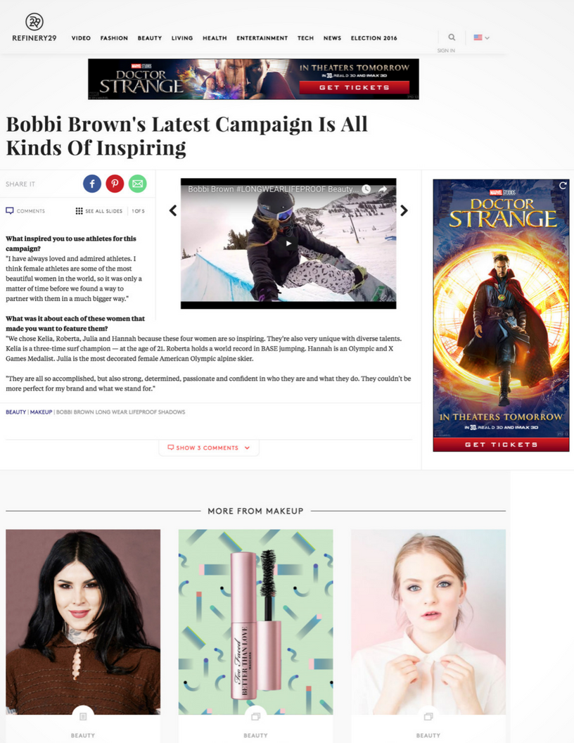 Refinery 29: Bobbi Brown's Latest Campaign Is All Kinds of Inspiring (Copy)