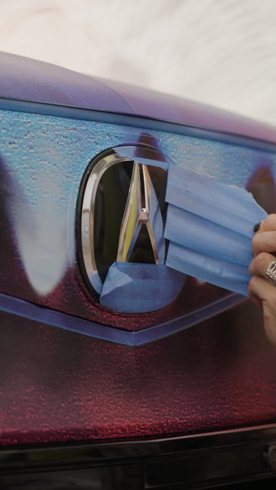 Acura Art Basel Scope EV Artist Paint Activation