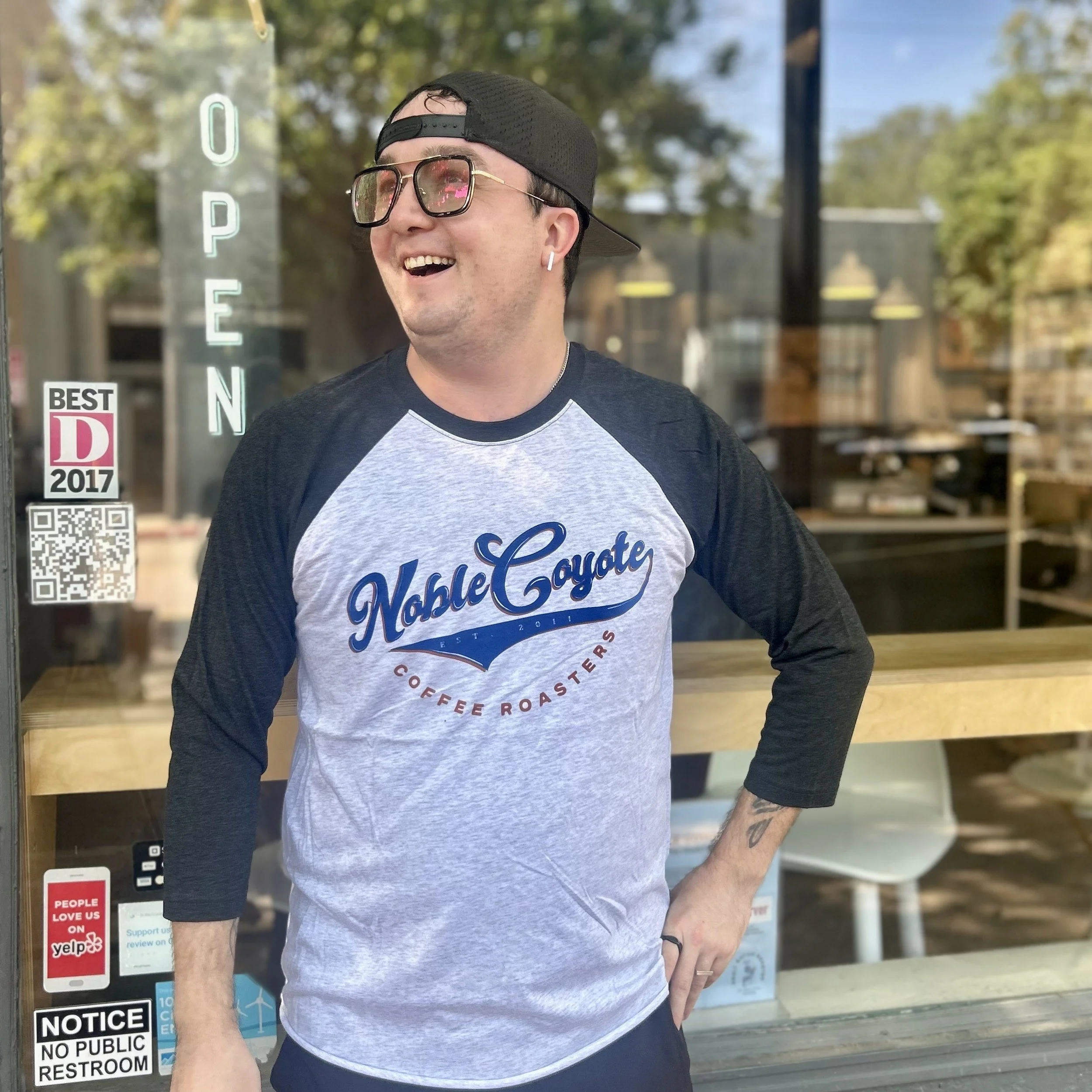 Noble Coyote Baseball Tee