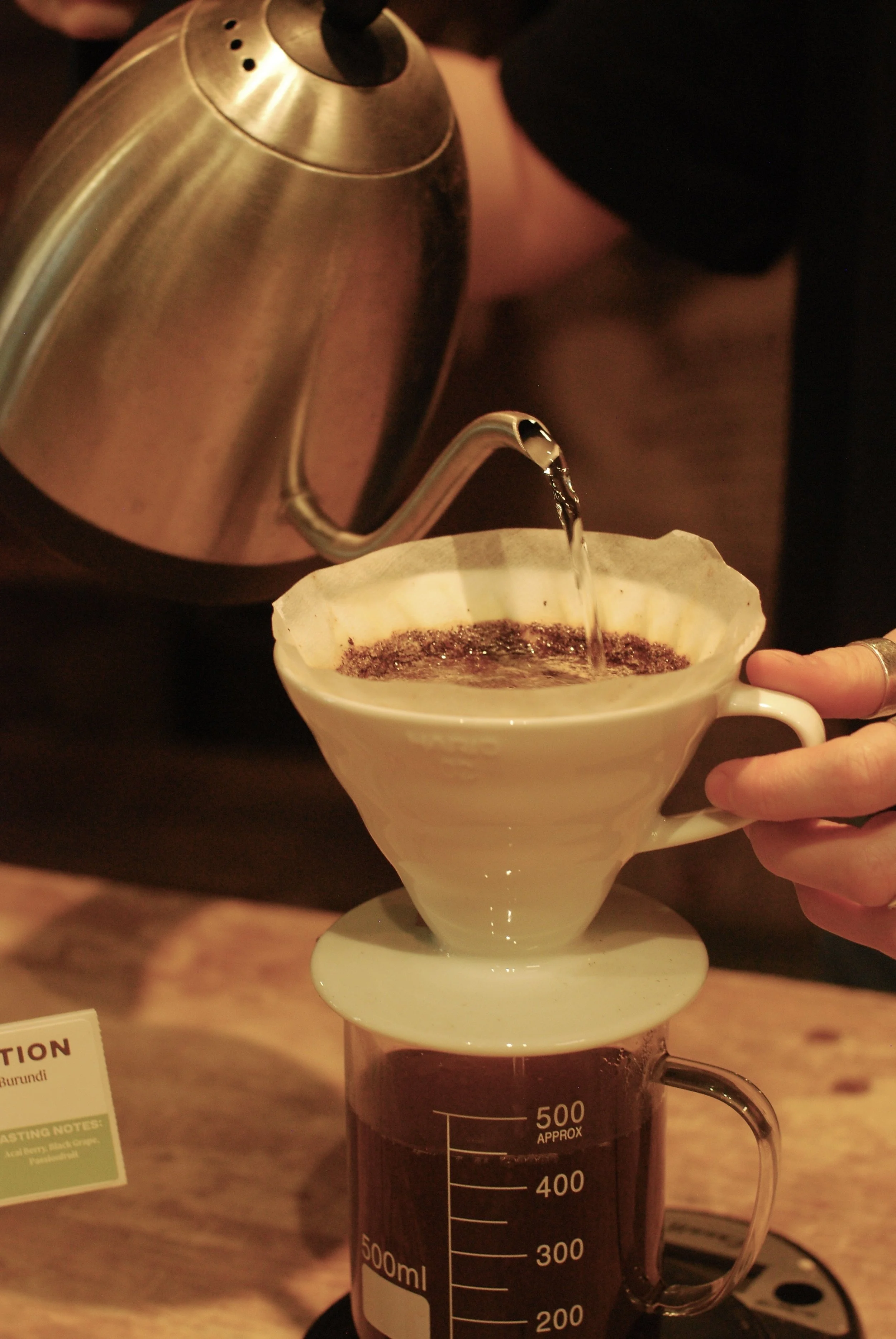 August Brew Better Coffee Class : Hario V60 Pour Over