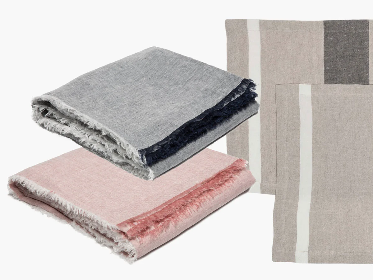 PARACHUTE DINING COLLECTION - LINEN PLACEMATS & CHAMBRAY TABLECLOTHS