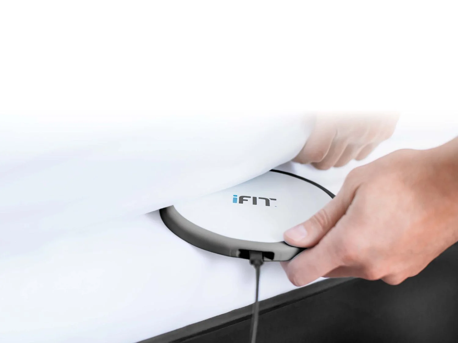 iFit Sleep Sensor slips under any mattress size up to 20 inches tall