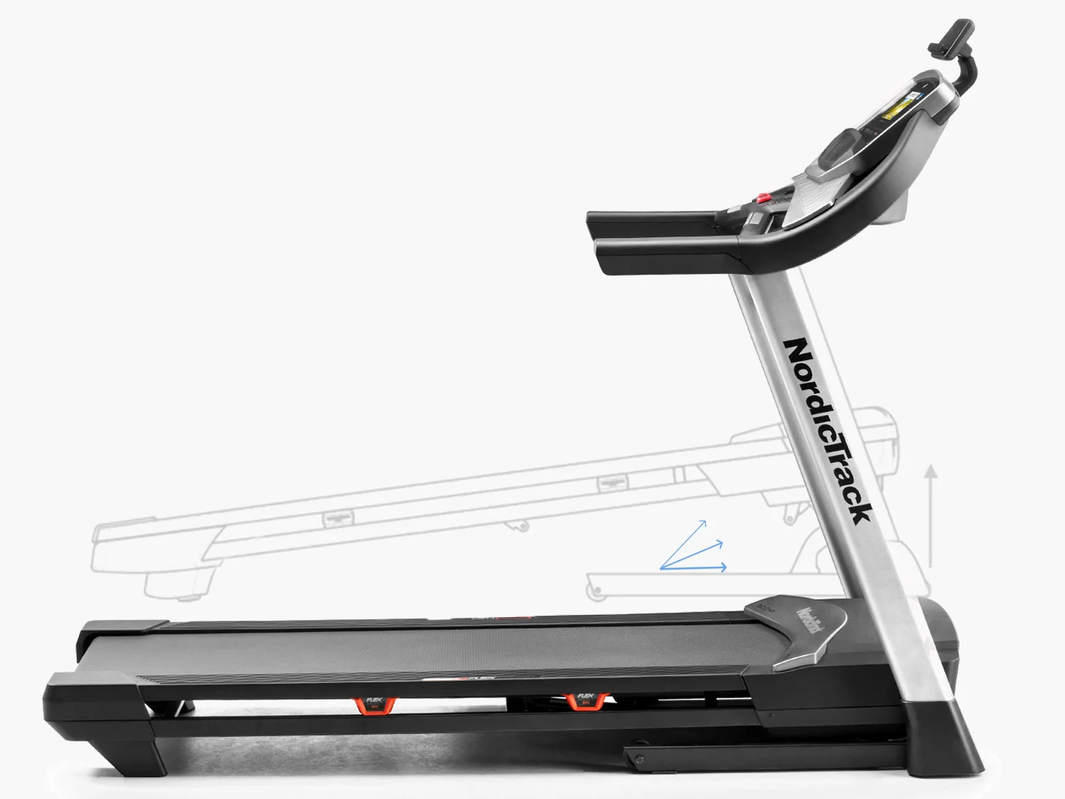 The C 1070 Pro features up to a 10% incline for more challenging runs, walks or jogs & syncs well with iFit Coach trainer led runs and studio classes