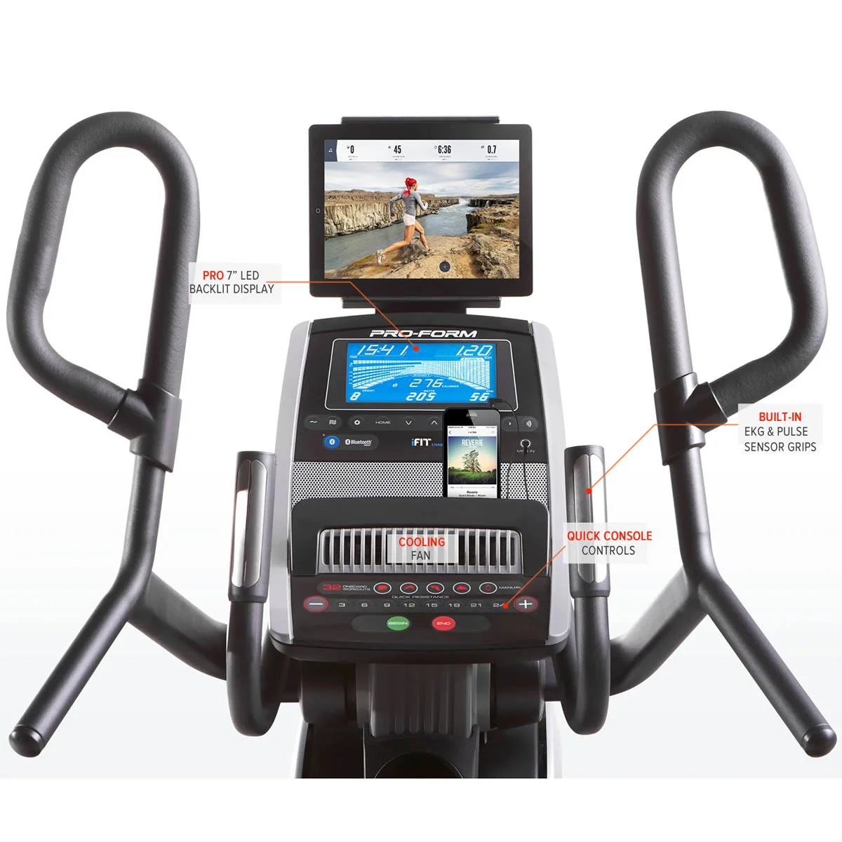 Proform Smart HIIT Trainer Console with table holder