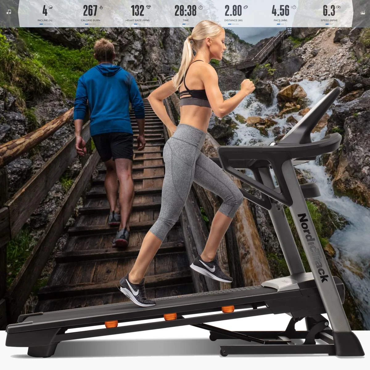 Powered by iFit the T 7.5 S Treadmill provides and interactive running or walking experience