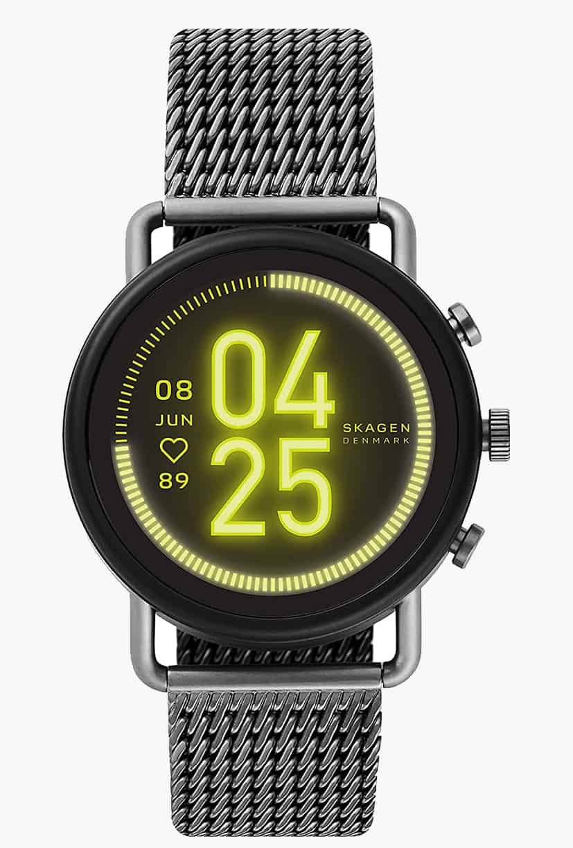 Skagen Connected Falster 3 Gen 5 Smartwatch עם רשת נירוסטה ומסך מגע