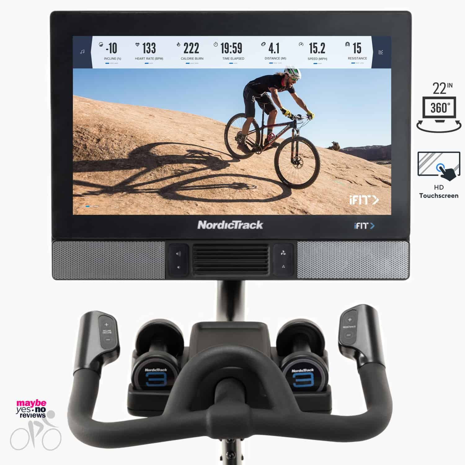 Hit the Mountain Trails on Nordictrack S22i studio Cycle Ride