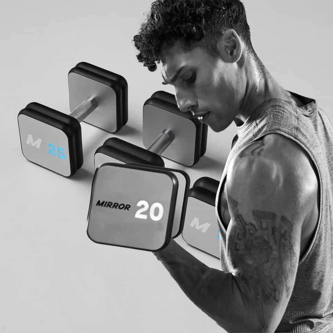 The Mirror from Lululemon ADDS Smart dumbbell weights — MAYBE.YES.NO