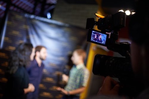  The directors Dolya Gavanski and Fedor Levchenko interviewed for the Ukrainian TV 