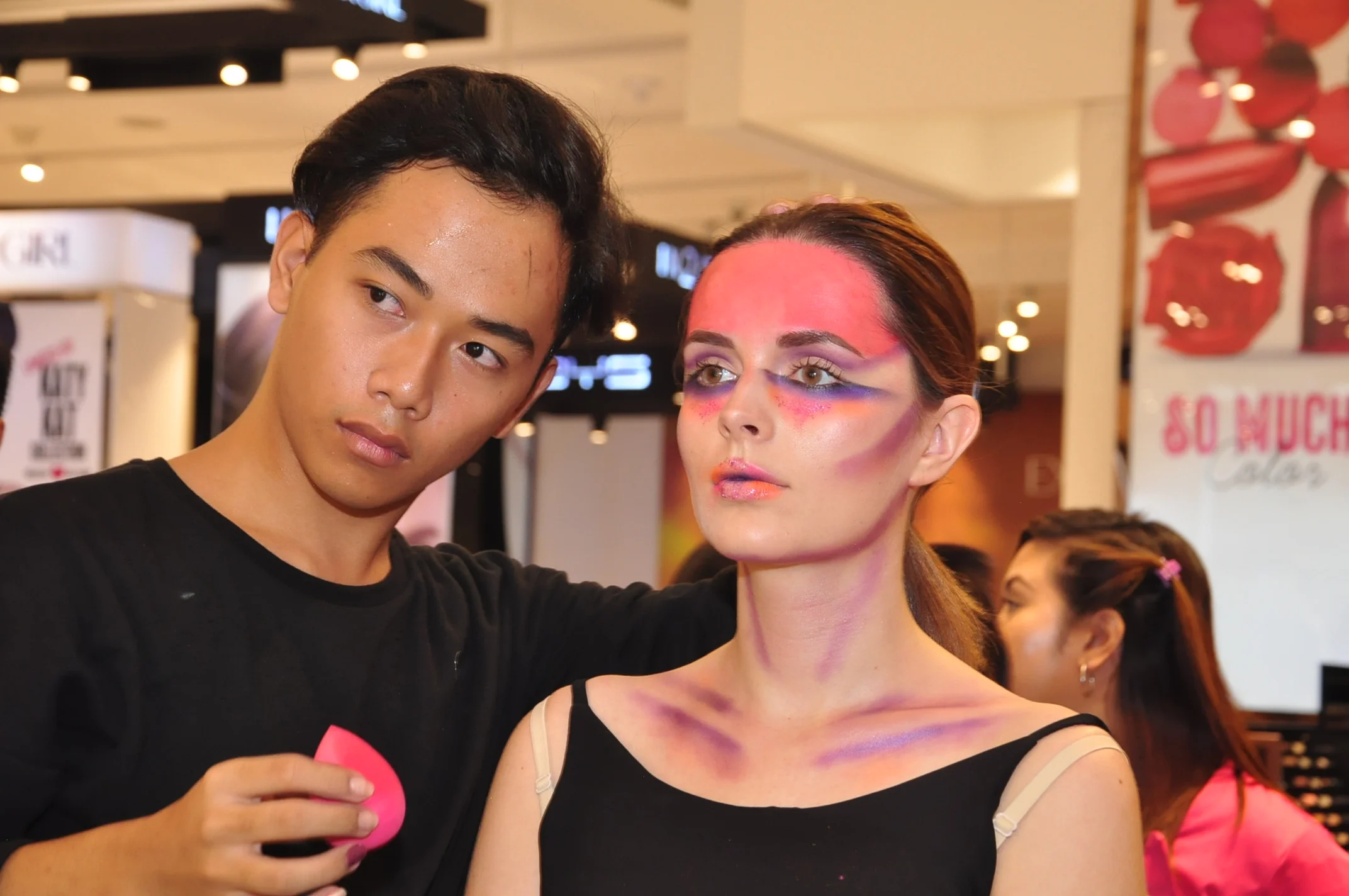 Zidjian Floro with Model Sandra Ma