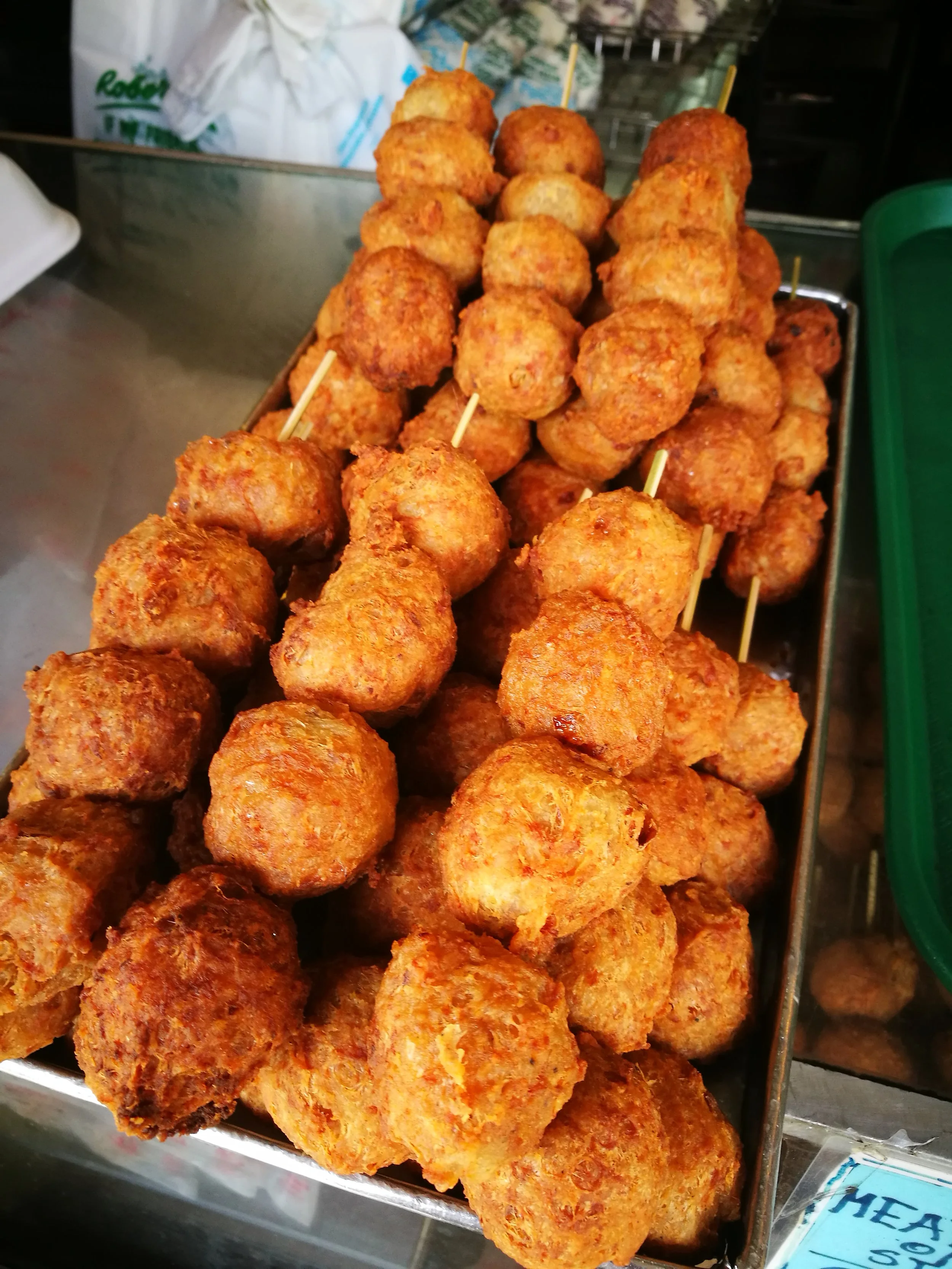 Fried meatballs at Roberto's are an option aside from their popular Queen siopao.