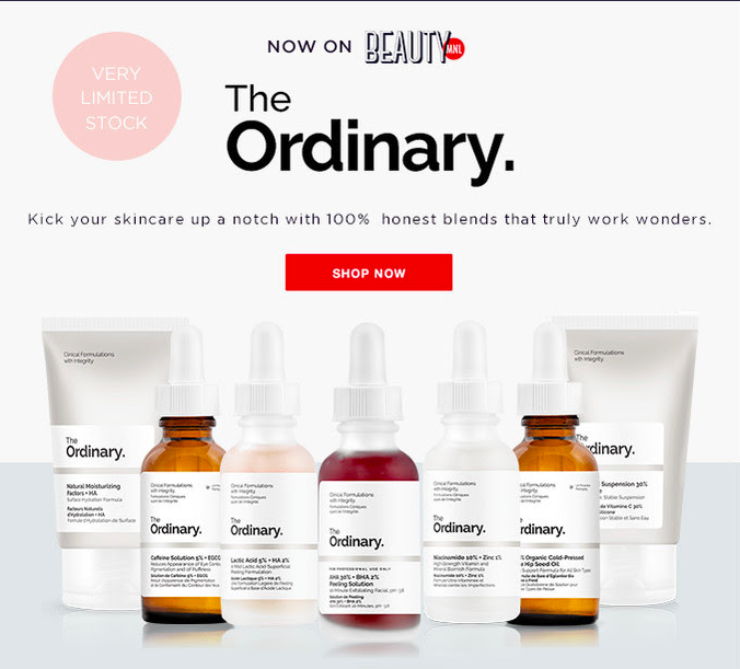 The Ordinary is Now Available in the Philippines Through BeautyMNL 