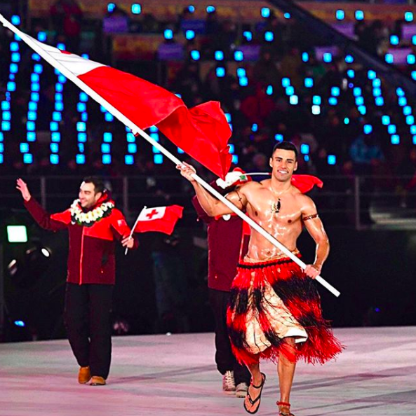 Shirtless Skier Steals The Winter Olympics Opening Ceremony Show