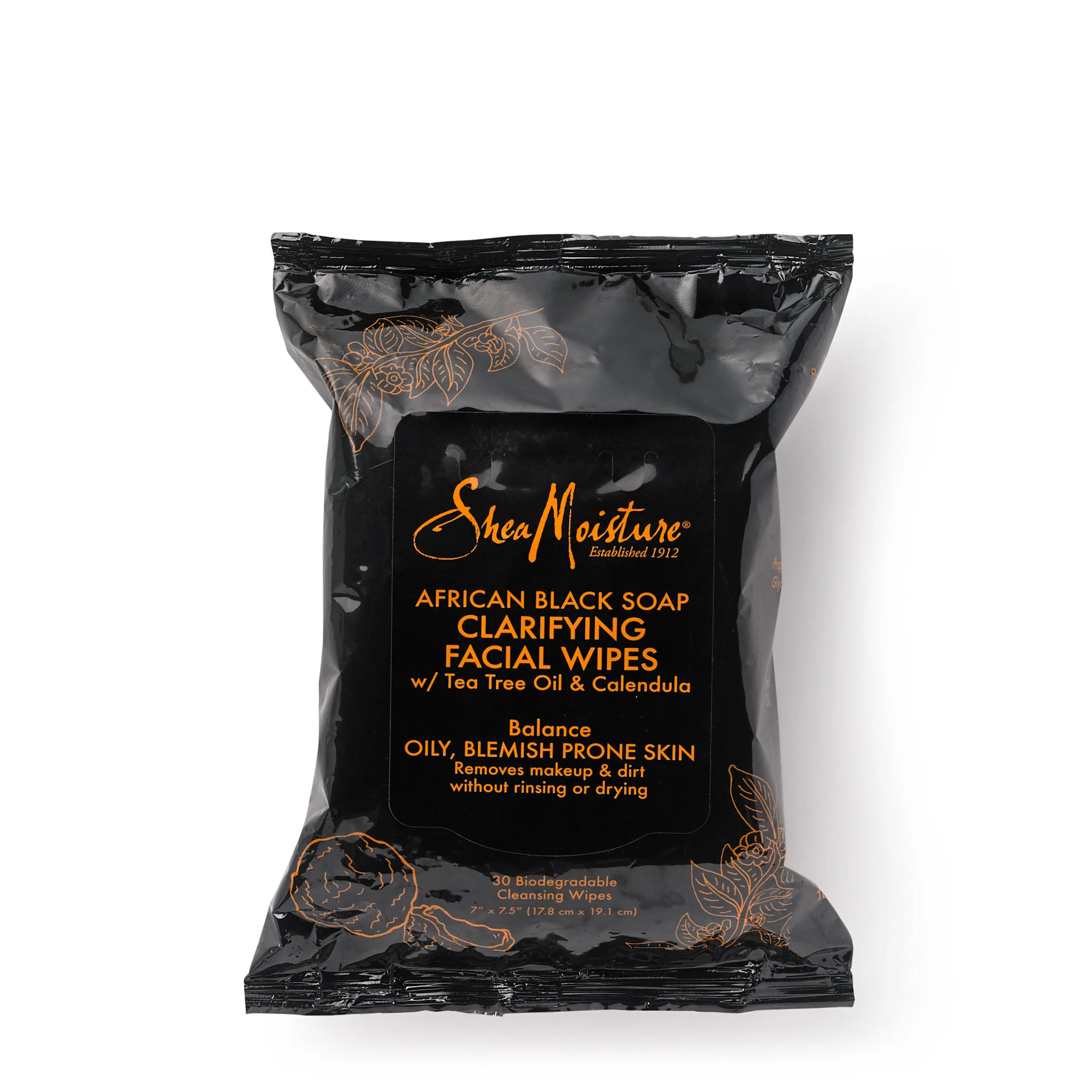 Shea Moisture African Black Soap Clarifying Facial Wipes