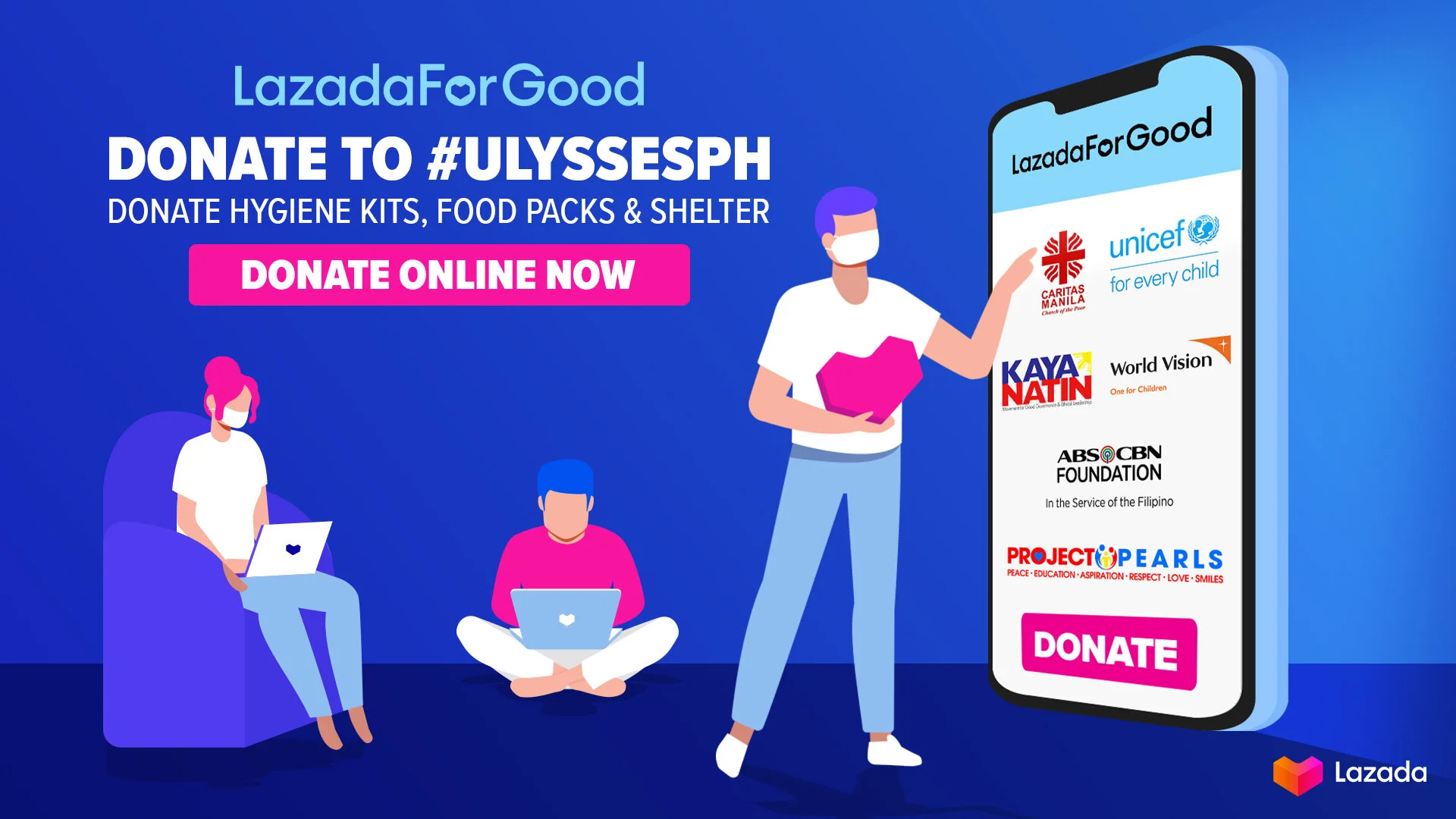 How to help victims of Typhoon Ulysses via LazadaForGood