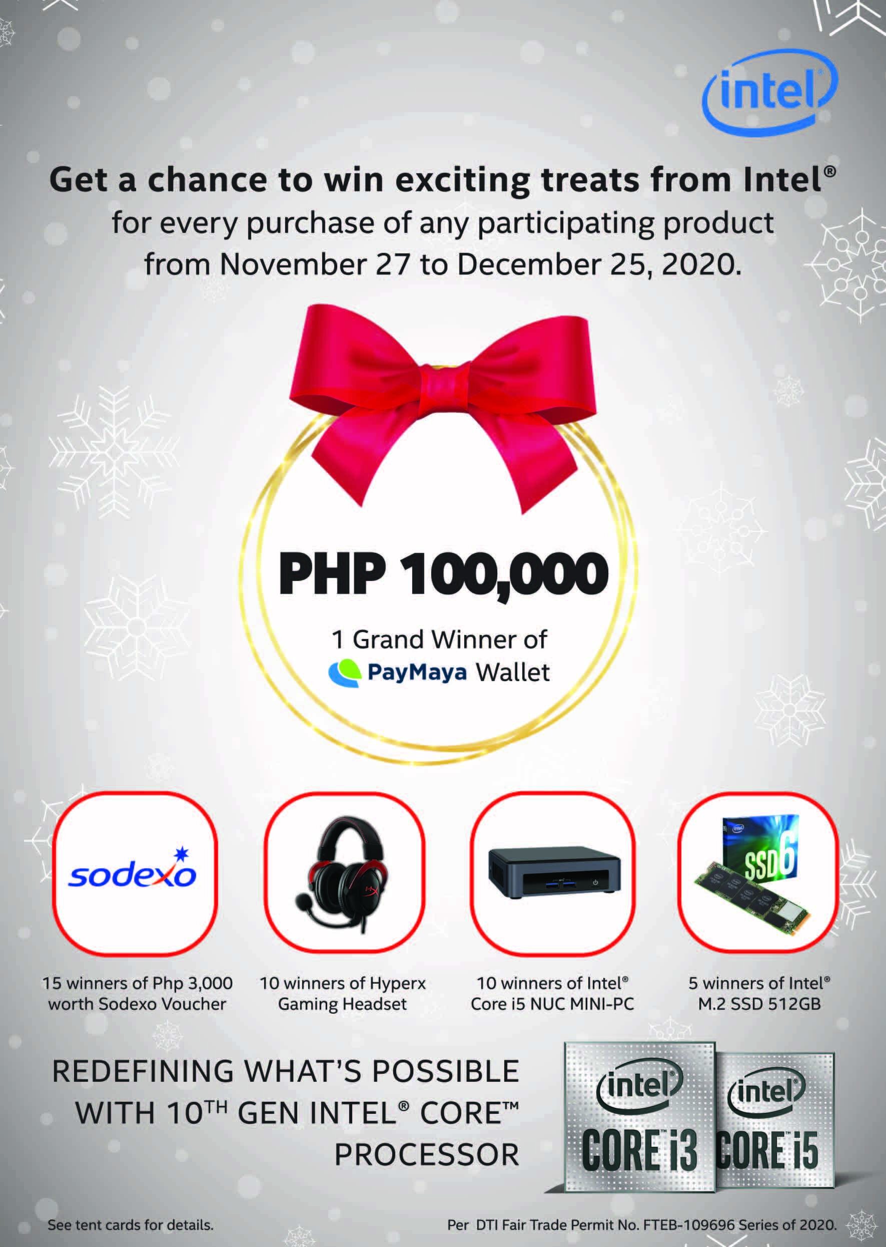 Intel is giving away as much as Php100,000! Here’s how you can win