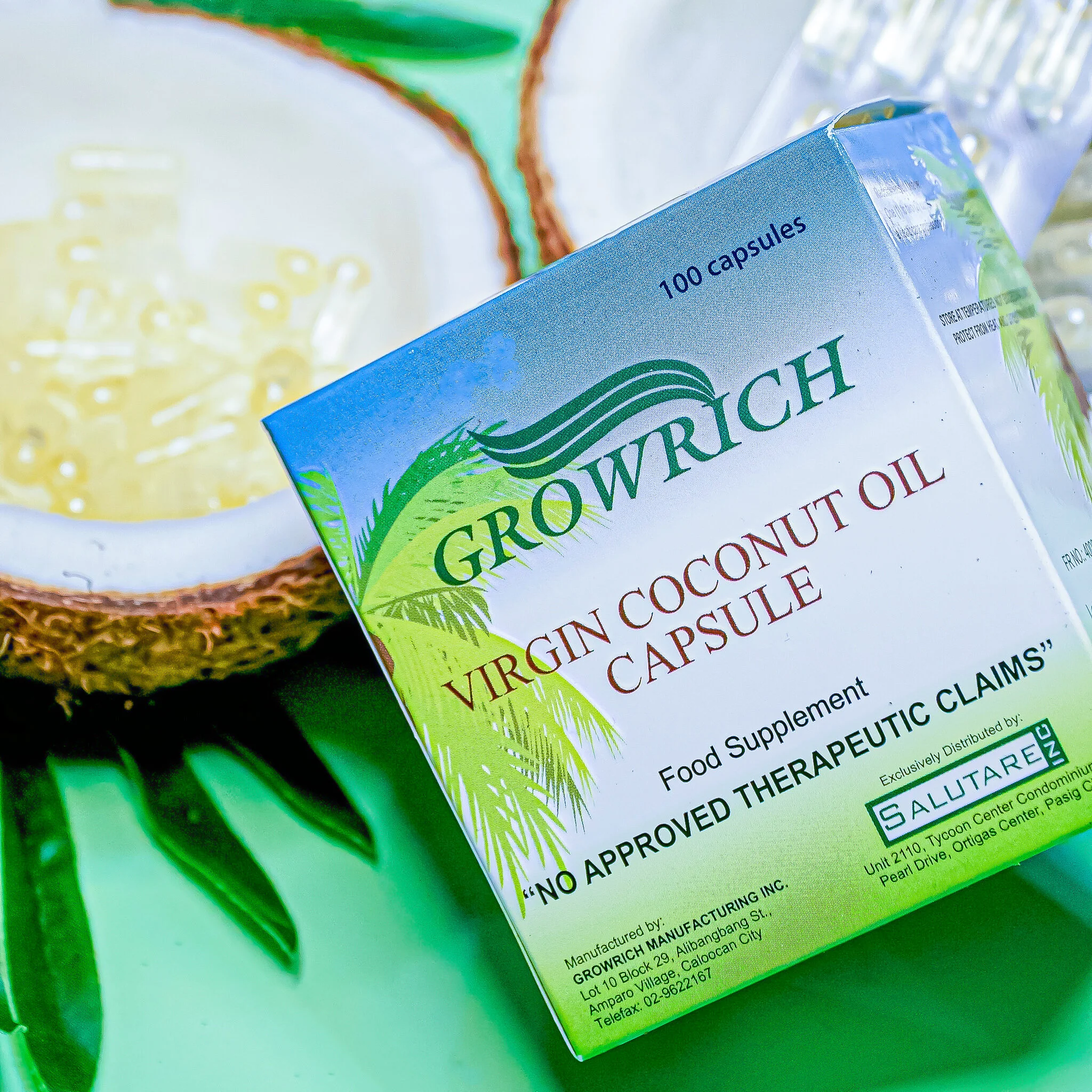 GROWRICH VCO capsules have health and aesthetic benefits 