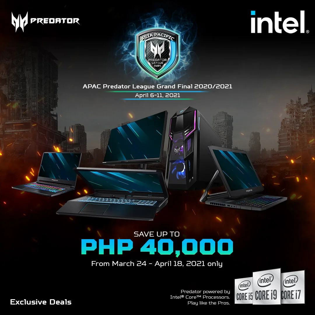 Get these Predator laptops, desktops, and monitors for up to Php40,000 off