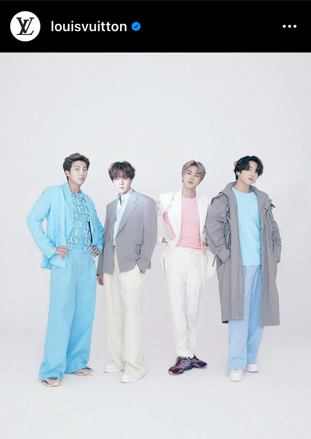 Louis Vuitton on X: #BTS for #LouisVuitton. Joining as new House  Ambassadors, the world renowned Pop Icons @bts_bighit are recognized for  their uplifting messages that impart a positive influence. Louis Vuitton is