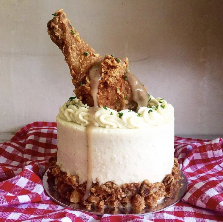 The Flour Girl Makes Fried Chicken Cake And We Want One 
