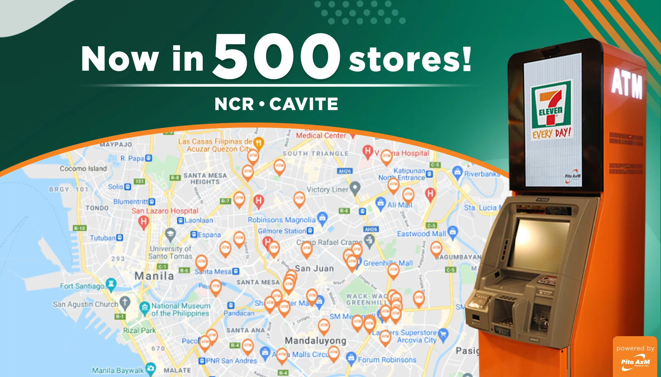 Over 500 7-Eleven Stores In MM, Cavite Now Have ATMs