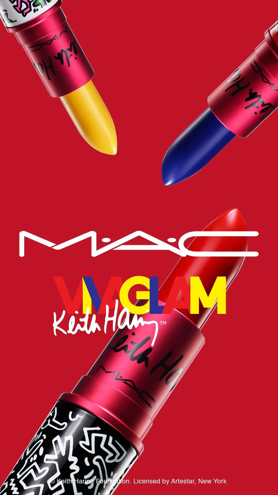MAC Cosmetics Pays Tribute To Keith Haring With New Viva Glam Lipsticks
