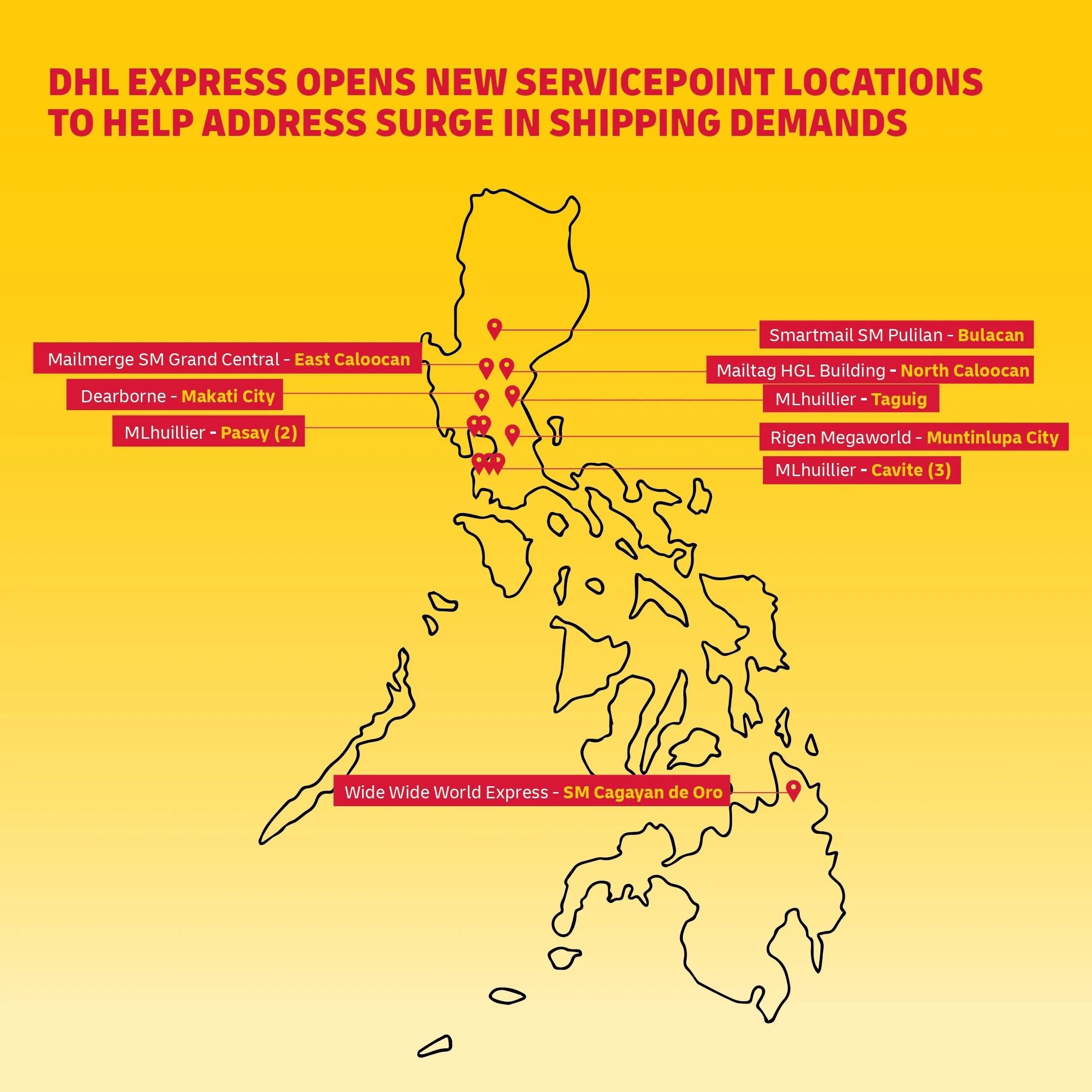 DHL Express Opens New Service Points In The Philippines 