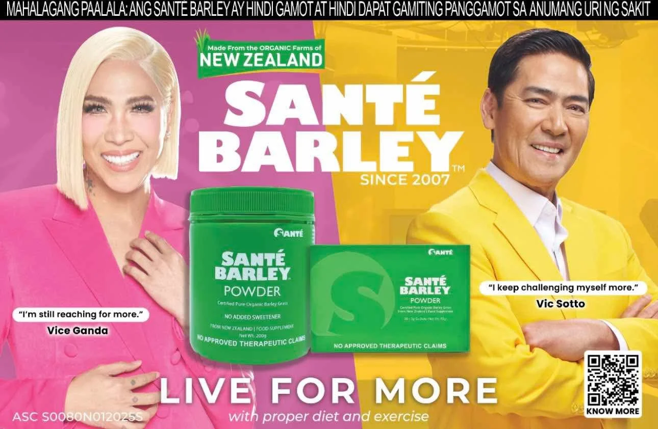 Vic Sotto, Vice Ganda Headline Santé Barley Campaign