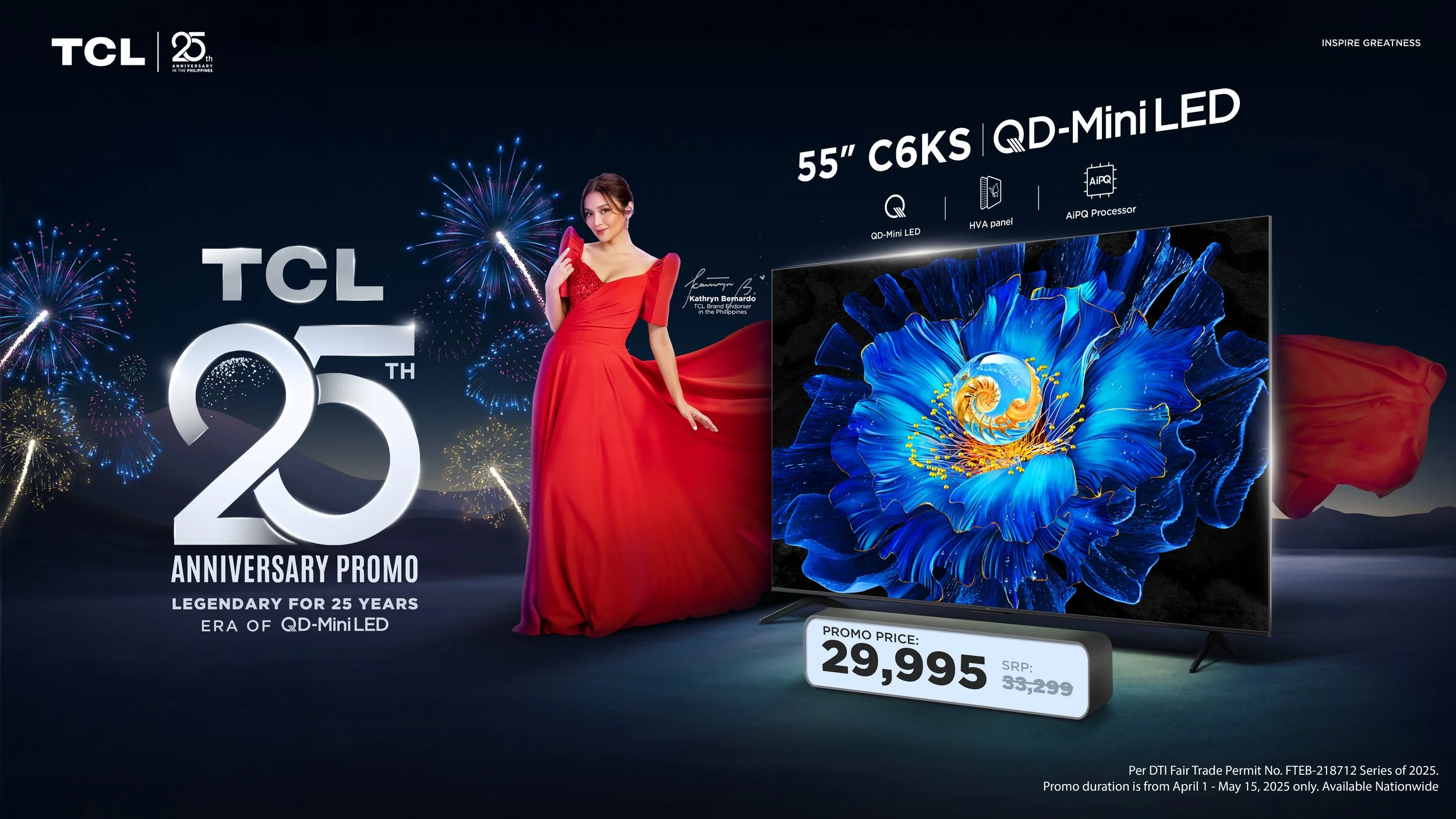 TCL Marks 25th Year With Unbeatable QD-Mini LED TV Discount!
